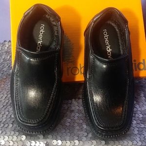 Robert David, kids dress shoes, black, size 6